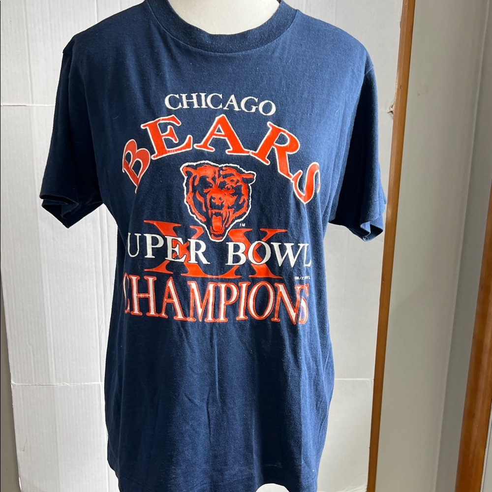 Chicago Bears Super Bowl Champions Navy T-Shirt